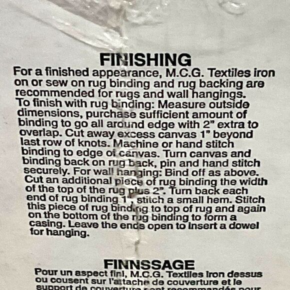 Oriental Love Graph N Latch Hook Rug Kit 37628 New Sealed 27" x 20" MCG Textiles - Picture 7 of 10